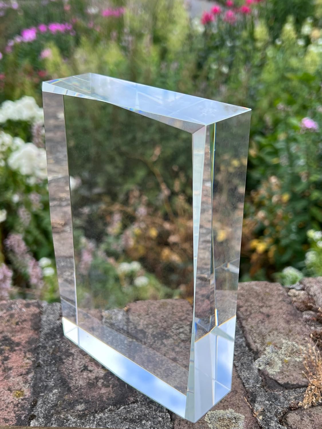 Art-Dog Crystal with a Photo of a Dog, cat or Horse, Photo in Glass, Modern Photo Display, Personalized Gift idea