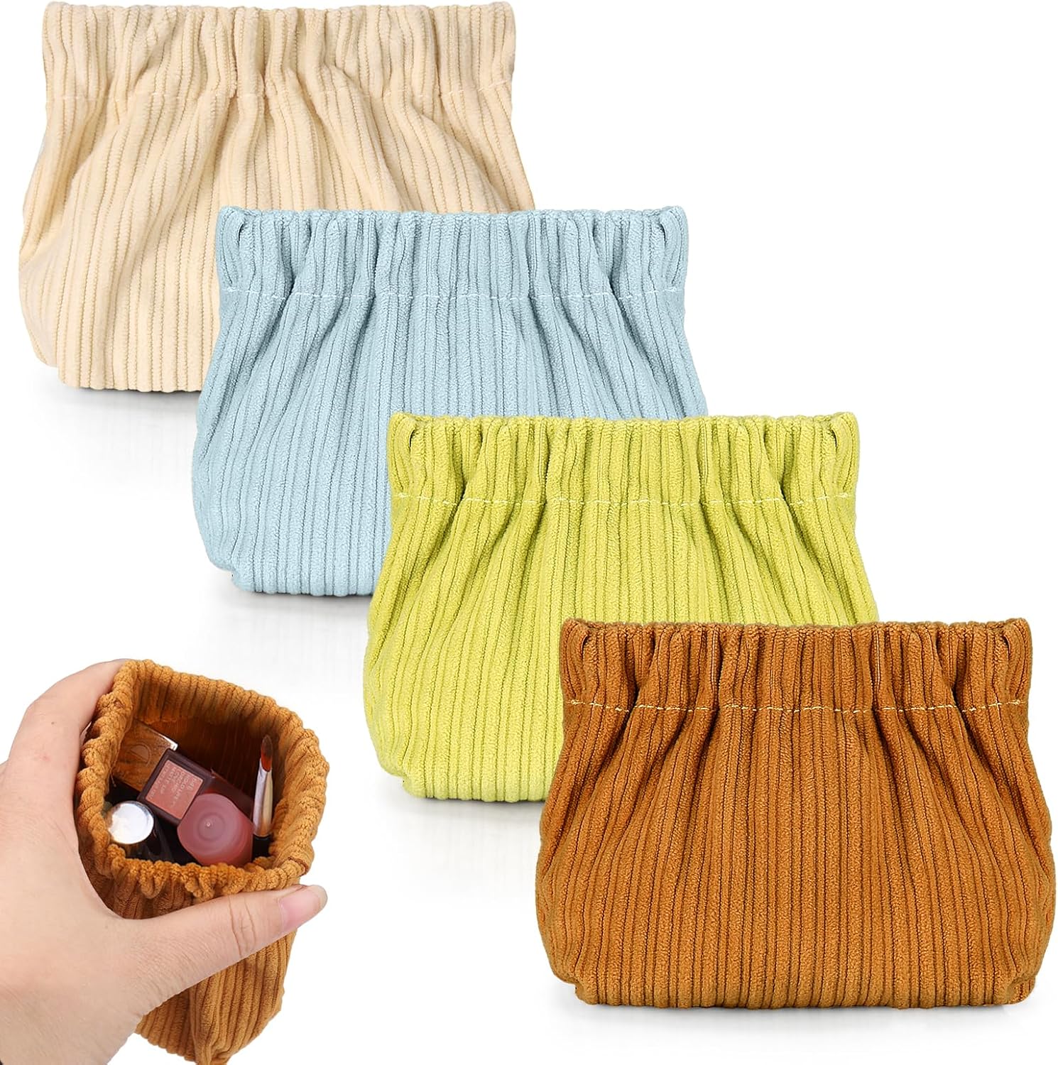 AIERSA Small Purse Organizer, 4Pcs Pouches for Inside Purse
