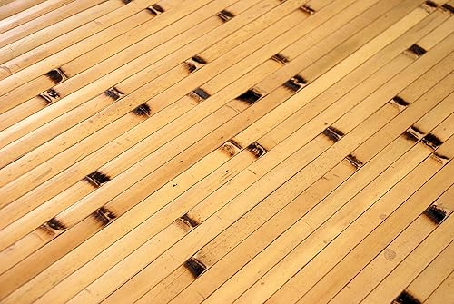 Miniatura 9 de amaZulu Inc. Panel de pared de bambú de 4 x 8 pies, natural, decoración del hogar para sala de estar, cubierta de pared de TV, Wainscot para