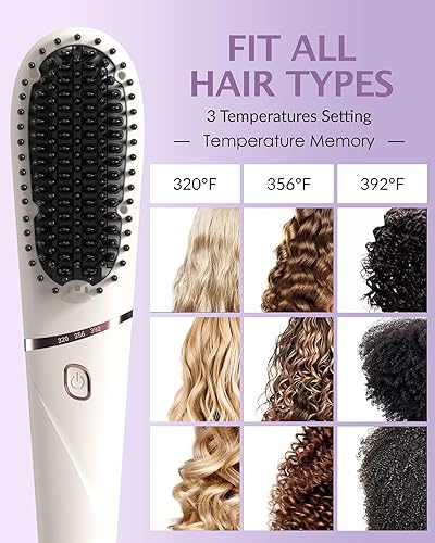 Miniatura 3 de TSUYAGLA Cepillo alisador de cabello de aire caliente