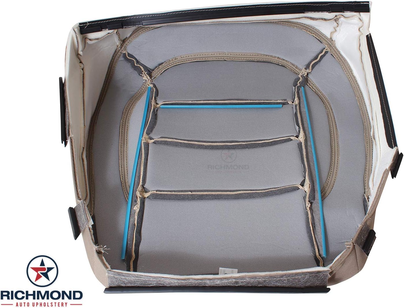 Richmond Auto Upholstery - Driver Side Bottom Compatible with 2012-2015 Mercedes-Benz ML250 ML350 ML400, Replacement Genuine Leather Seat Cover, Tan/Almond Beige