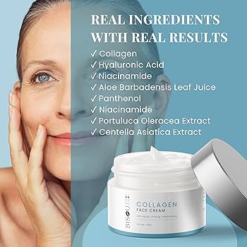 Amazon.com: Bisou Skincare Collagen Face & Neck Cream - Anti