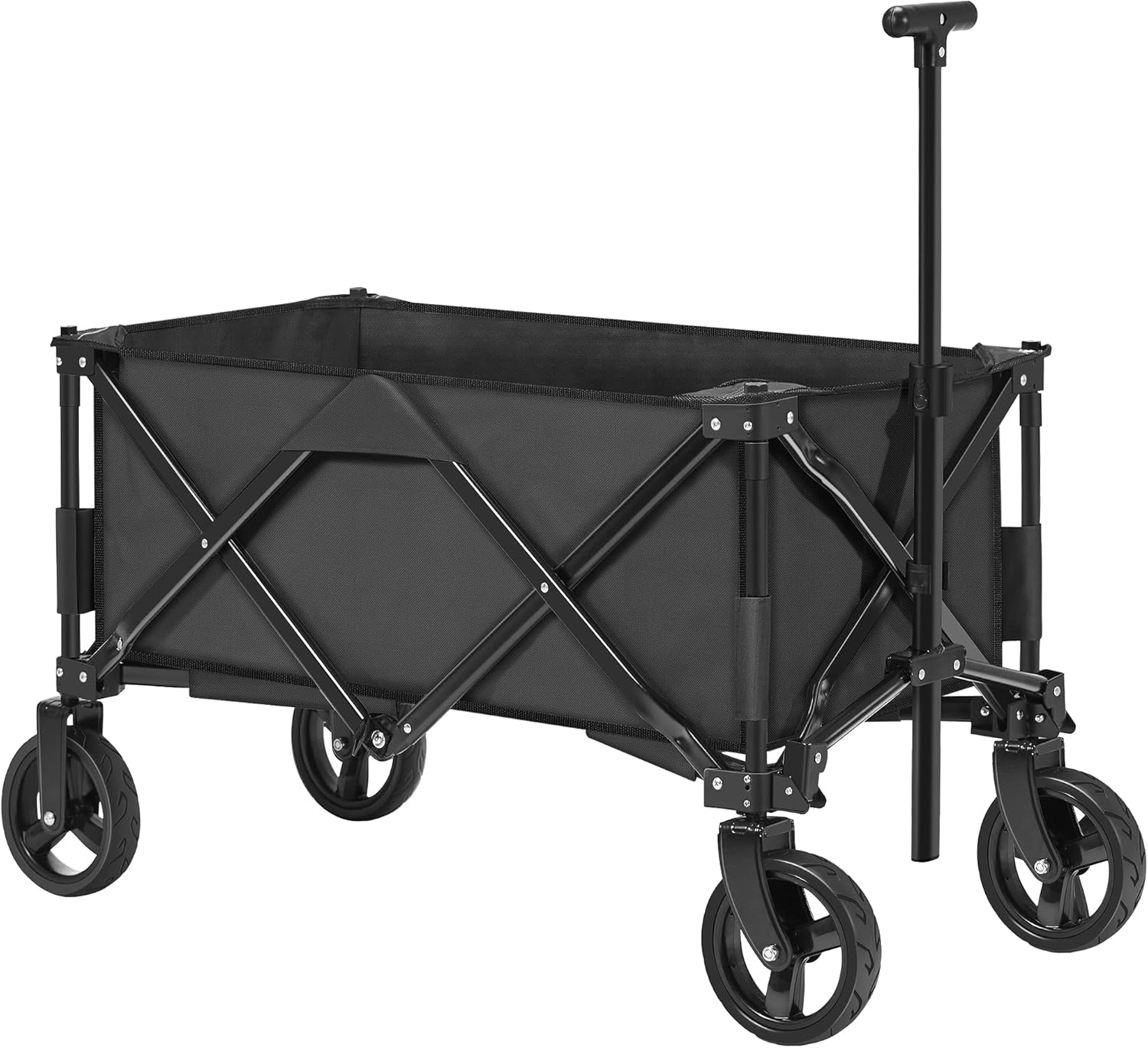 Rollefun Heavy Duty Folding Wagon for Camping Outdoor Collapsible Wagon Foldable