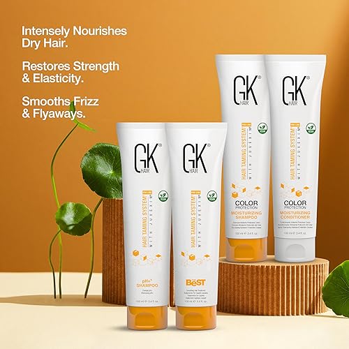 Vista 16 de GK HAIR Global Keratin The Best Kit (33.8 onzas líquidas/33.8 fl oz) alisador de queratina para el cabello profesional brasileño complejo alisado