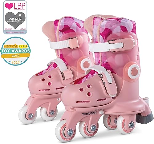 Miniatura 2 de Volution Learner Twista Patines – Patines ajustables 2 en 1 para niños a partir de 2 años – Convierte de patines de tres ruedas a patines en línea