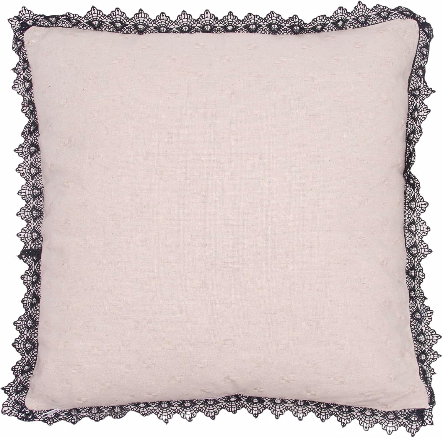 C&F Home Trick Or Treat Black and White Embroidered Halloween Accent Throw Pillow 18" x 18" Living Room Couch Sofa Chair Autumn Harvest Fall Decor Decoration 18" x 18" Beige