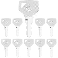 Vista 23 de 10Pcs CAT 5P8500 Ignition Switch Keys Equipment Key Set, Caterpillar Excavator Equipment Keys