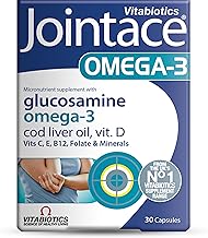 Jointace Omega-3 - Advanced Bone & Cartilage Support - Includes Omega-3, Copper, Cod Liver Oil, and Glucosamine