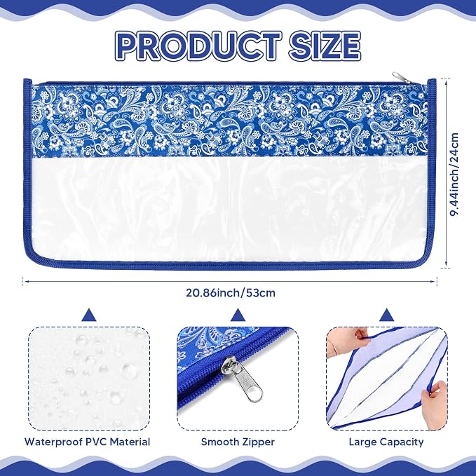Bolsa vacía para Mahjong americano en PVC transparente miniatura 3