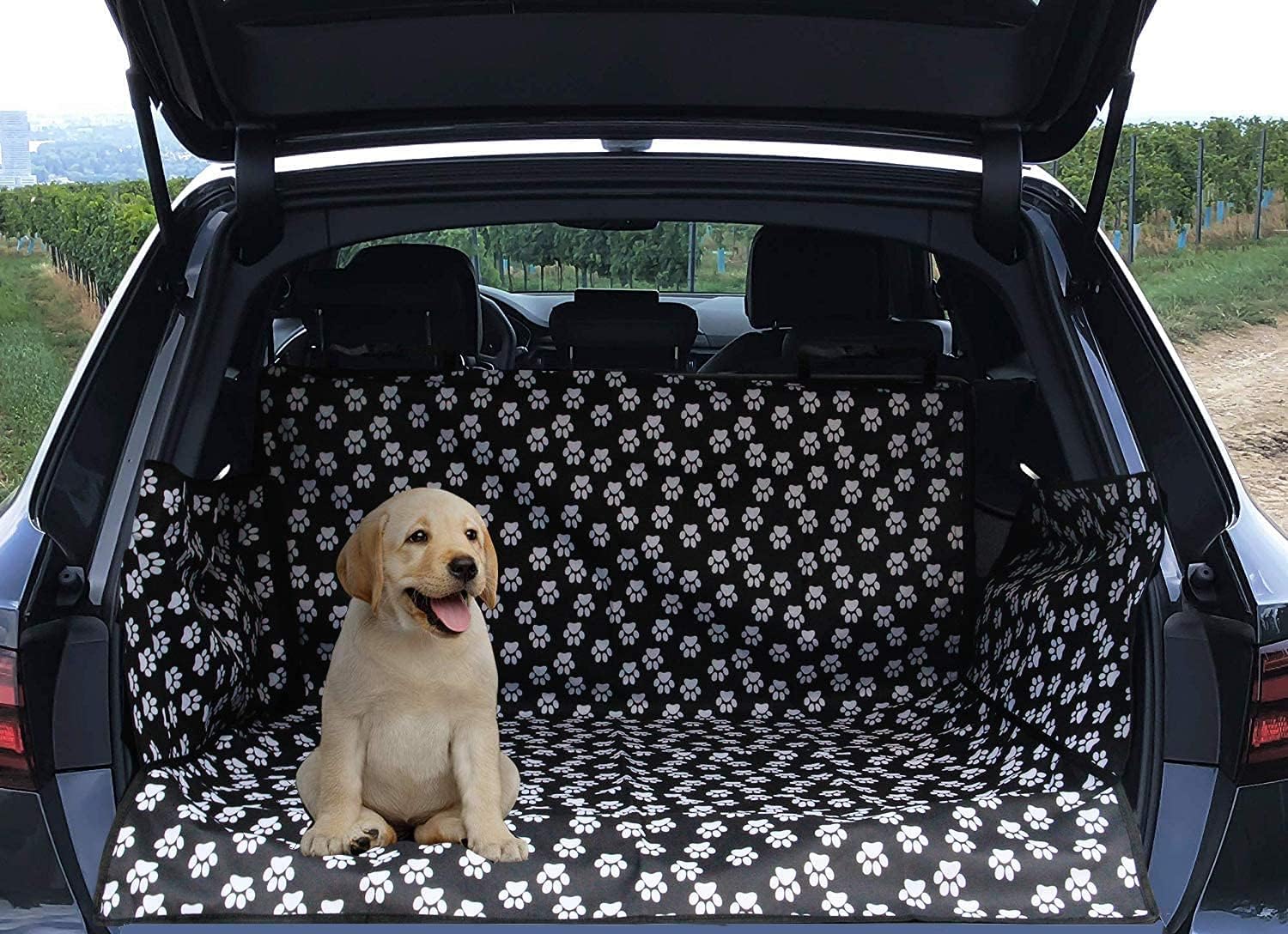Dog Trunk Cargo Liner - Trunk Protector for Dogs - Pet Trunk Mat for SUV - Car Seat Protector- Sturdy and Waterproof Trunk Cover