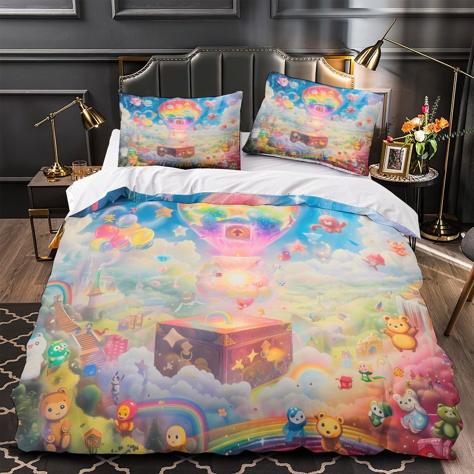 Parure de lit capybara 200x200cm pour décorer une chambre ado cosy