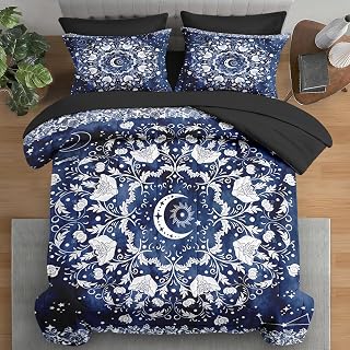 Twin Astrology Sun Moon Comforter Set