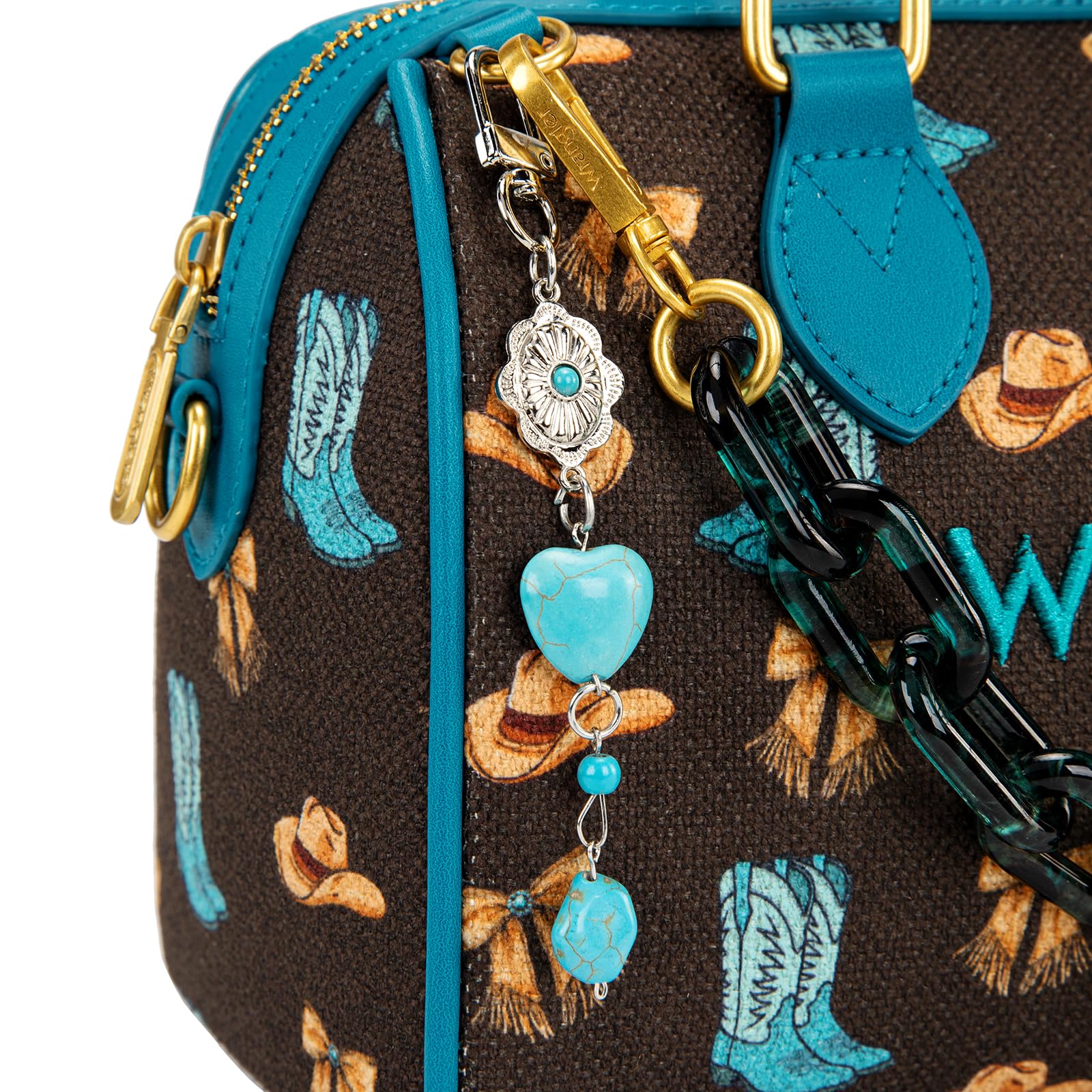 Wrangler Rodeo Icons Handtasche mit Tragegriff oben und Kettenriemen