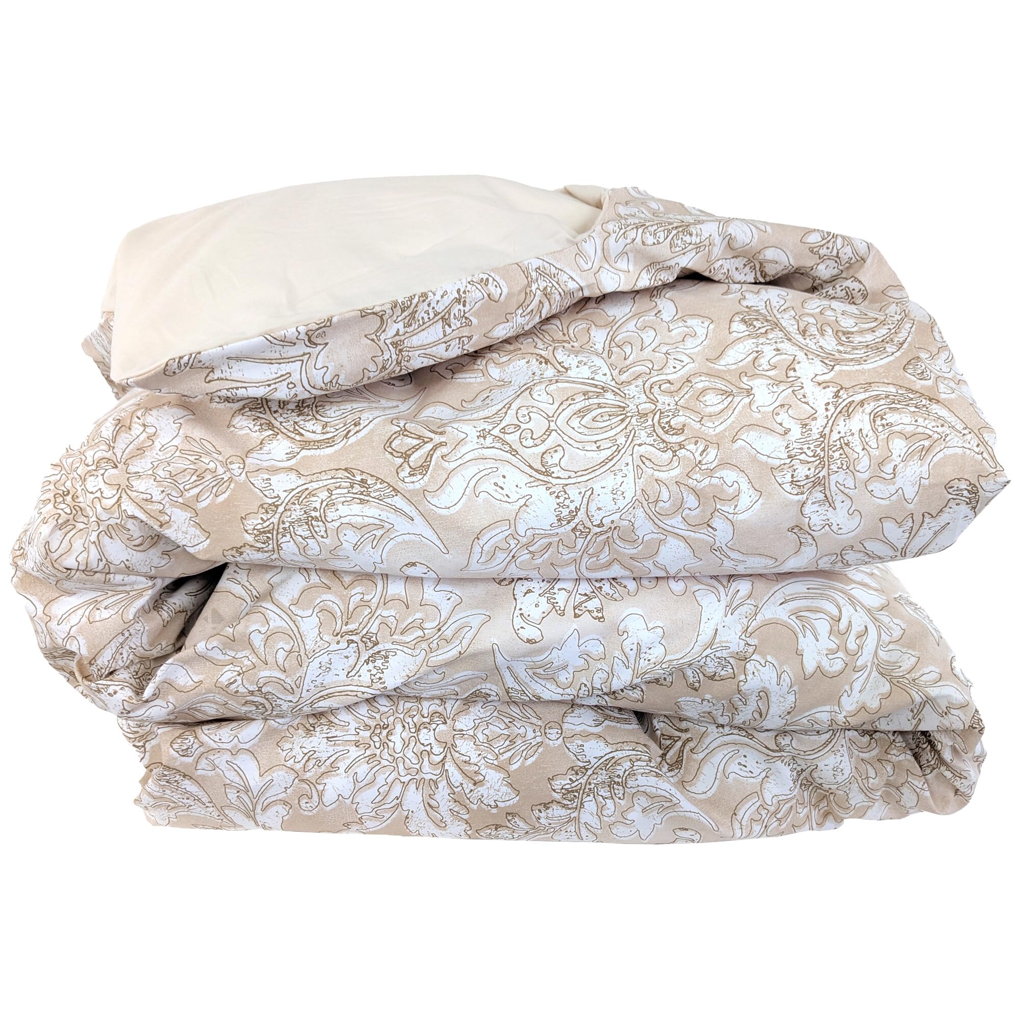 Linnea Housse de Couette 240x220 cm Percale de Coton Palazzo Beige