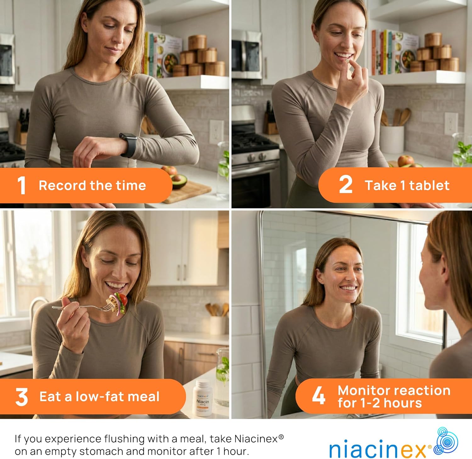 Niacin 500mg Extended Time Release, 200 Tablets, Minimal to No-Flush, Vitamin B3 Supplement - Cholesterol Balance, Nicotinic Acid Vegan, cGMP, made in the USA