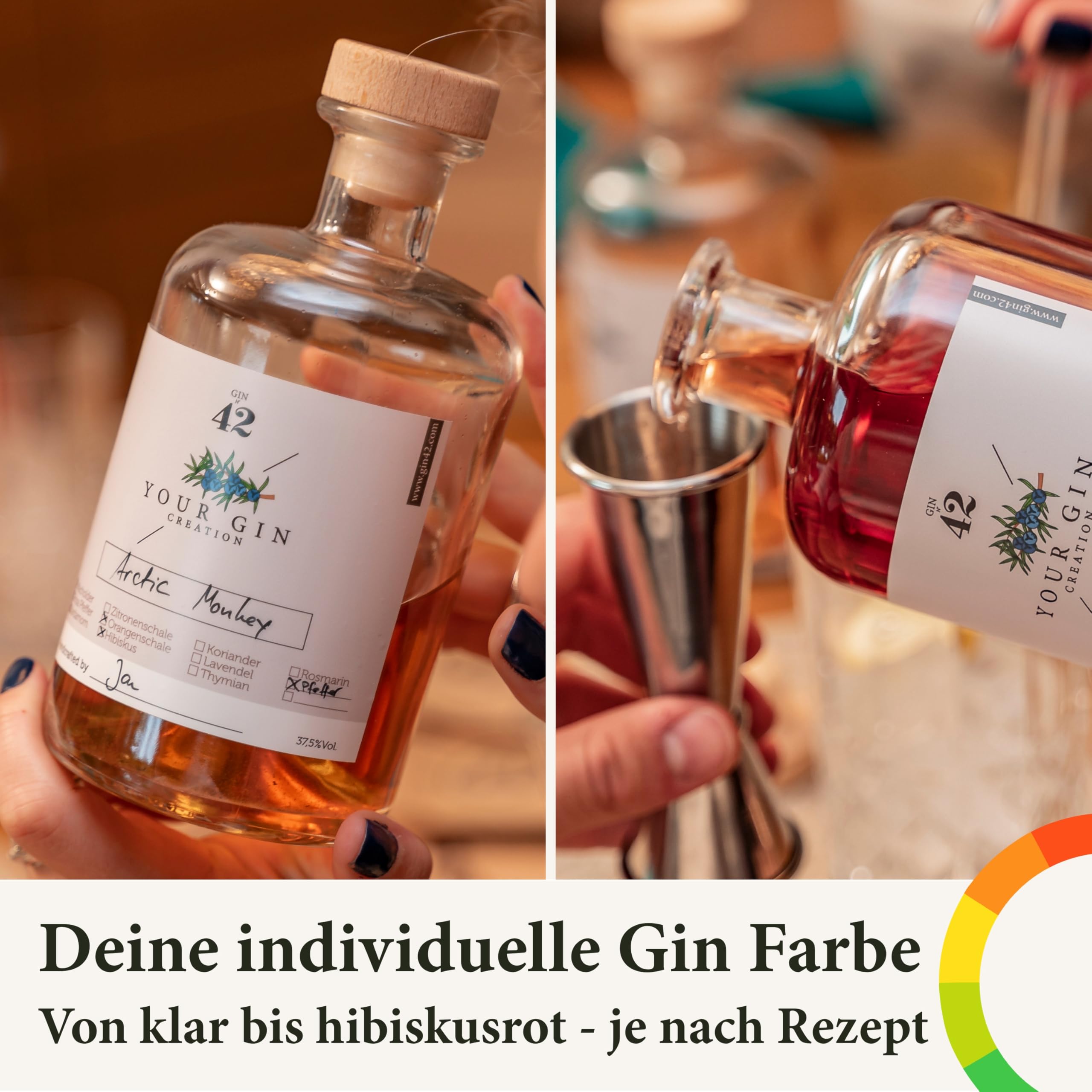 Gin Set zum Selbermachen inkl. ALKOHOL - DIY Gin Geschenkset für Frauen und Männer - Gin Baukasten mit ausgewählten Botanicals und Gewürze - Die Geschenkidee mit Alkohol - Gin Probierset