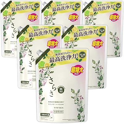 さらさ 洗濯洗剤 1.01kg×6袋 無添加 植物由来の厳選成分配合 詰め替え 【Amazon.co.jp限定】 [ケース販売]