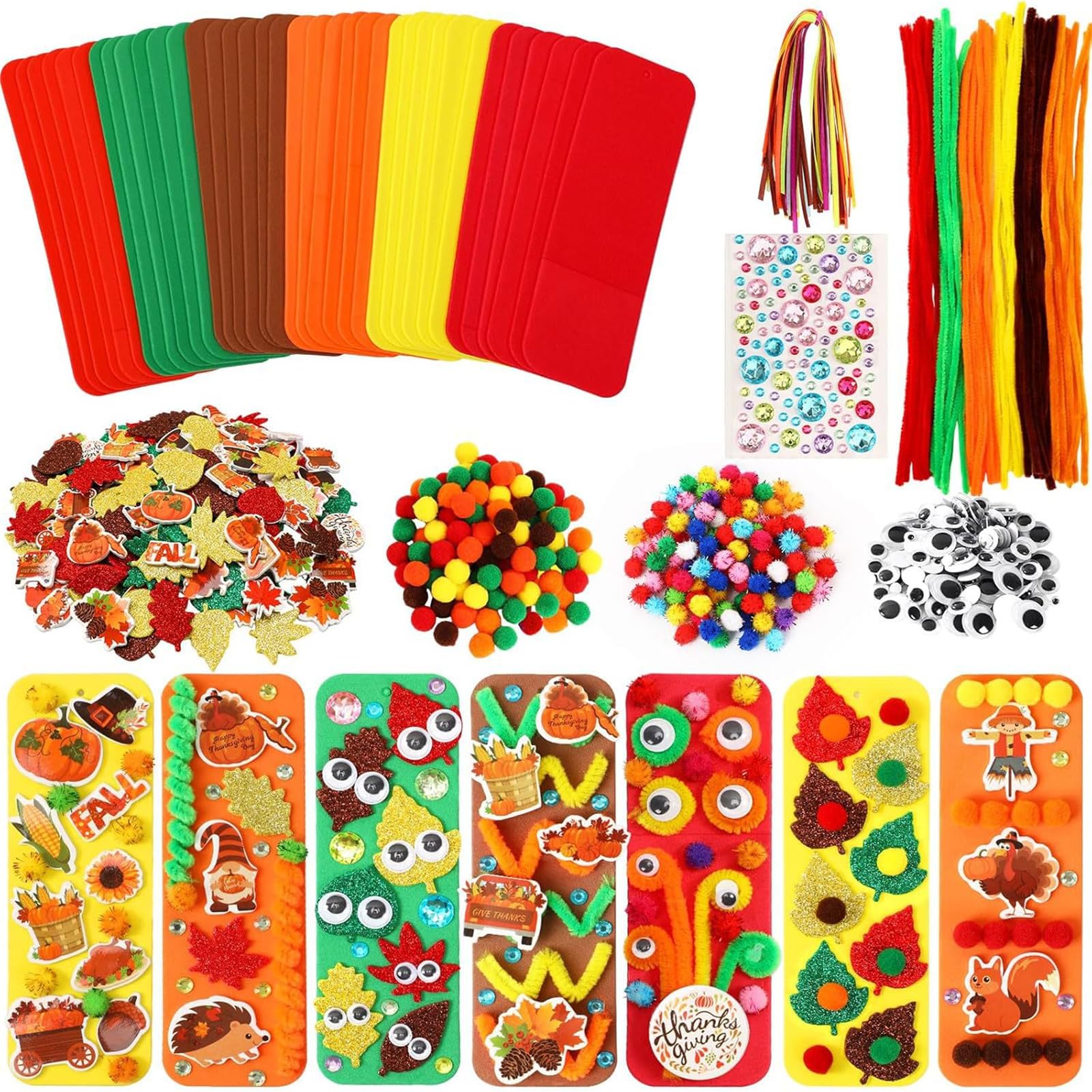 Tsophreniq Felt Craft Set with Multiple Color for Home Decoration Projects Easy to Use Safe for Kids and Educational Activity Felt Cloth