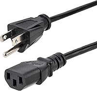 Vista 8 de StarTech.com PXT1011 cable de alimentación estándar para computadora, NEMA5-15P a C13, 1 pie Estándar Negro