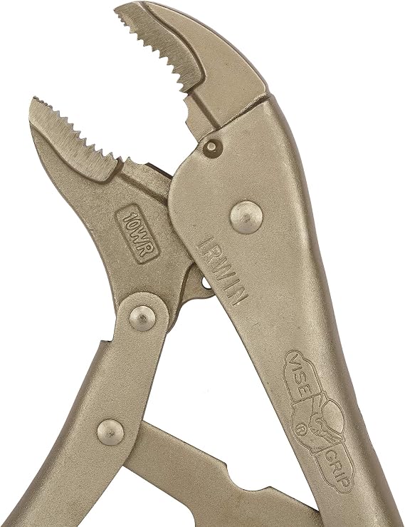 Irwin 10WRC Visegrip 0502EL4 Curved Jaw Self Grip Locking Plier, 250mm Length