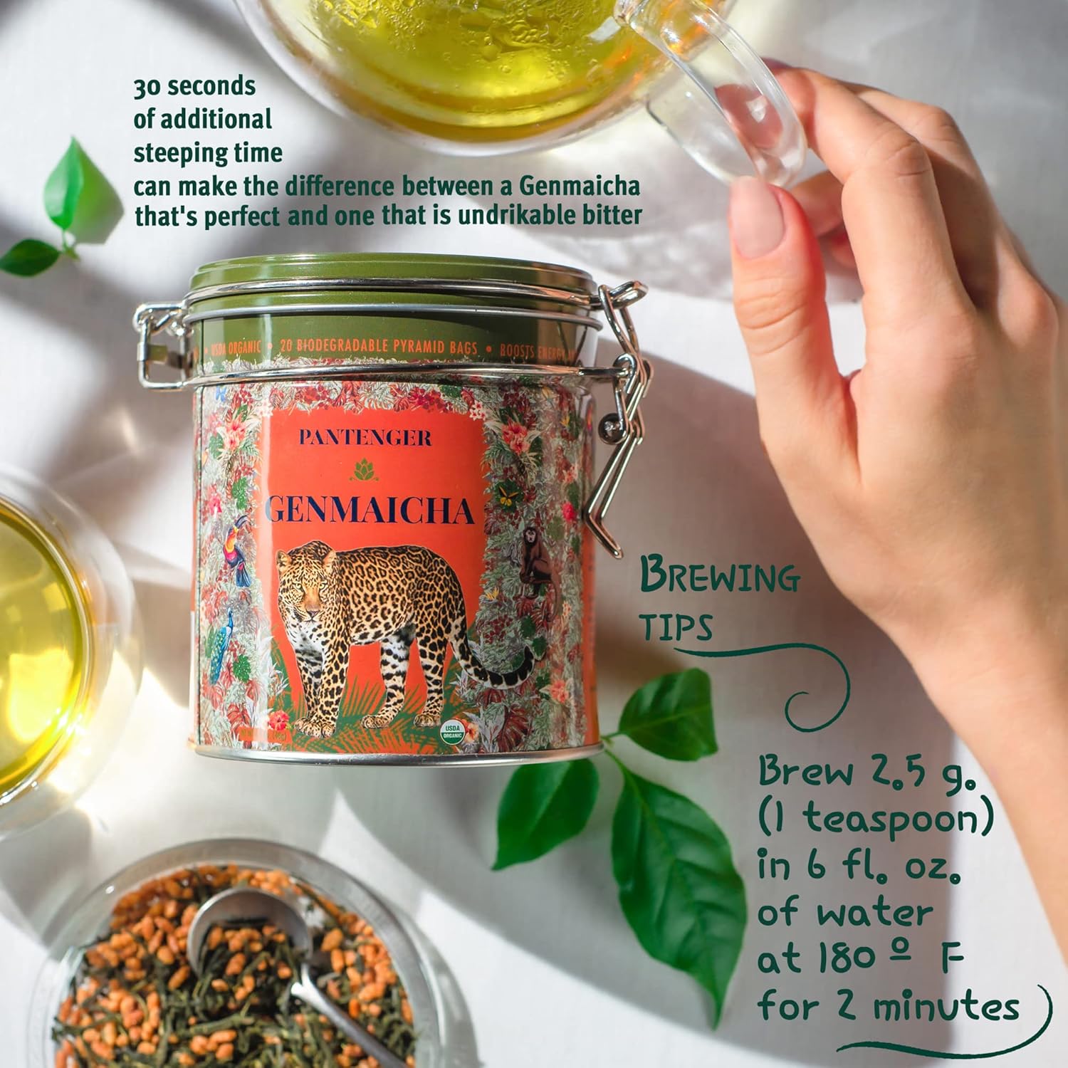 Pantenger Organic Genmaicha Japanese Green Tea