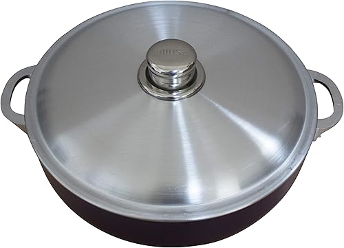 Miniatura 9 de IMUSA USA - Juego de 2 piezas Caldero morado (horno holandés con tapa de aluminio (4.4 cuartos de galón, 6.9 cuartos de galón) apto para horno