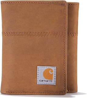 Mens Trifold Wallet, Durable Wallets for Men, Available in Leather and Canvas Styles Tri-Fold Wallet