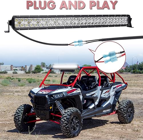 Miniatura 7 de Arnés de cableado de 1 cable, kit de cable de nailon de 12 V 40 A para barras de luz LED, luces antiniebla, luces de conducción y trabajo con