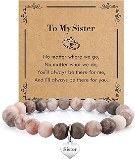 Mothers Day Gifts for Sister Birthday Graduation Valentines Day Galentines Easter Halloween International Womens Day Christmas Stocking Stuffers Bracelet Unique Meaningful Best Gifts Ideas for Sister