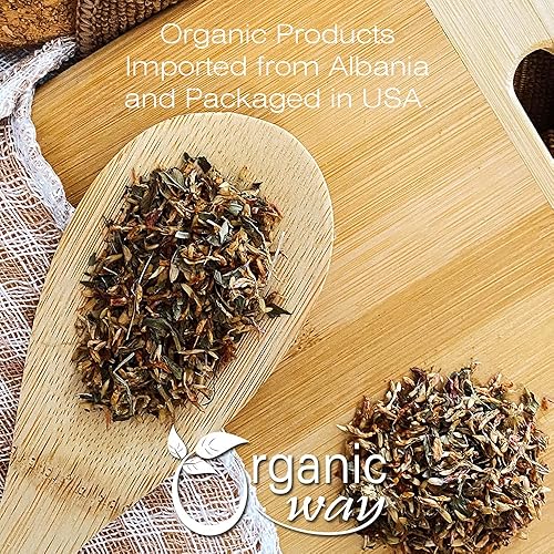 Miniatura 8 de Organic Way Flor de trébol rojo cortado y tamizado (Trifolium pratense) - Té de hierbas  Cosecha silvestre europea  Certificado orgánico y Kosher