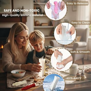 2PCS Candle Molds, Silicone Human Women Men Shaped Candle Molds for Candle Making, Body Candle Mold, Soap Mold, Wedding and Party Ornaments Supplies Home Aesthetic