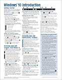 Windows 10 Introduction Quick Reference Guide (Cheat Sheet of Instructions, Tips & Shortcuts - Laminated) Updated May 2021