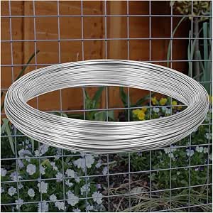 Amazon.com: WQZStar 10 Gauge Galvanized Garden Wire, 3.5mm Thick ...