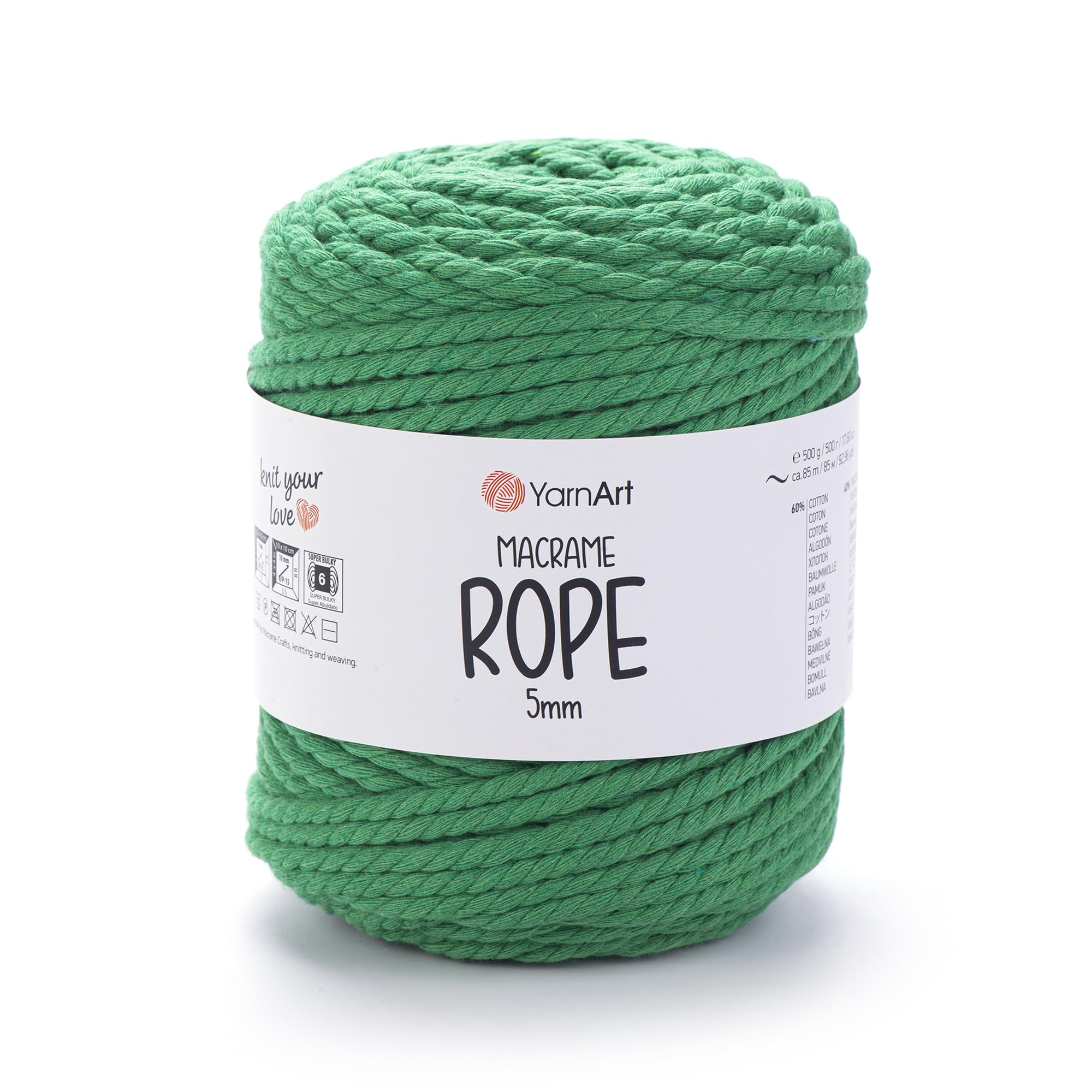 YarnArt El Örgü İpi MACRAME ROPE 5 MM, 759, 2x500 gr