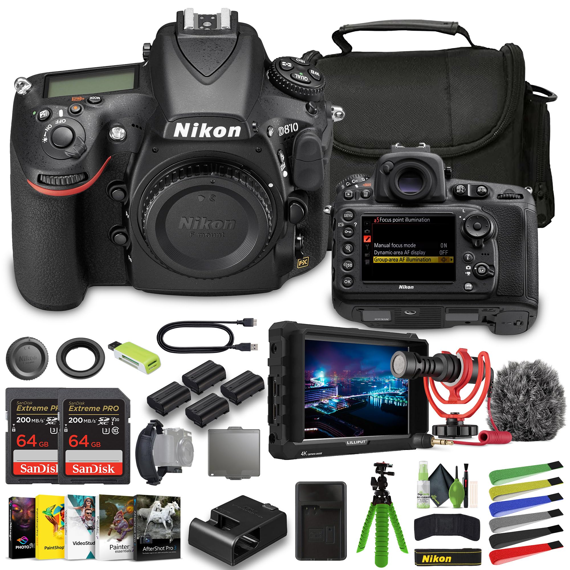Amazon.com: Nikon D810 FX-Format Digital SLR Camera + 3X EN-EL15C