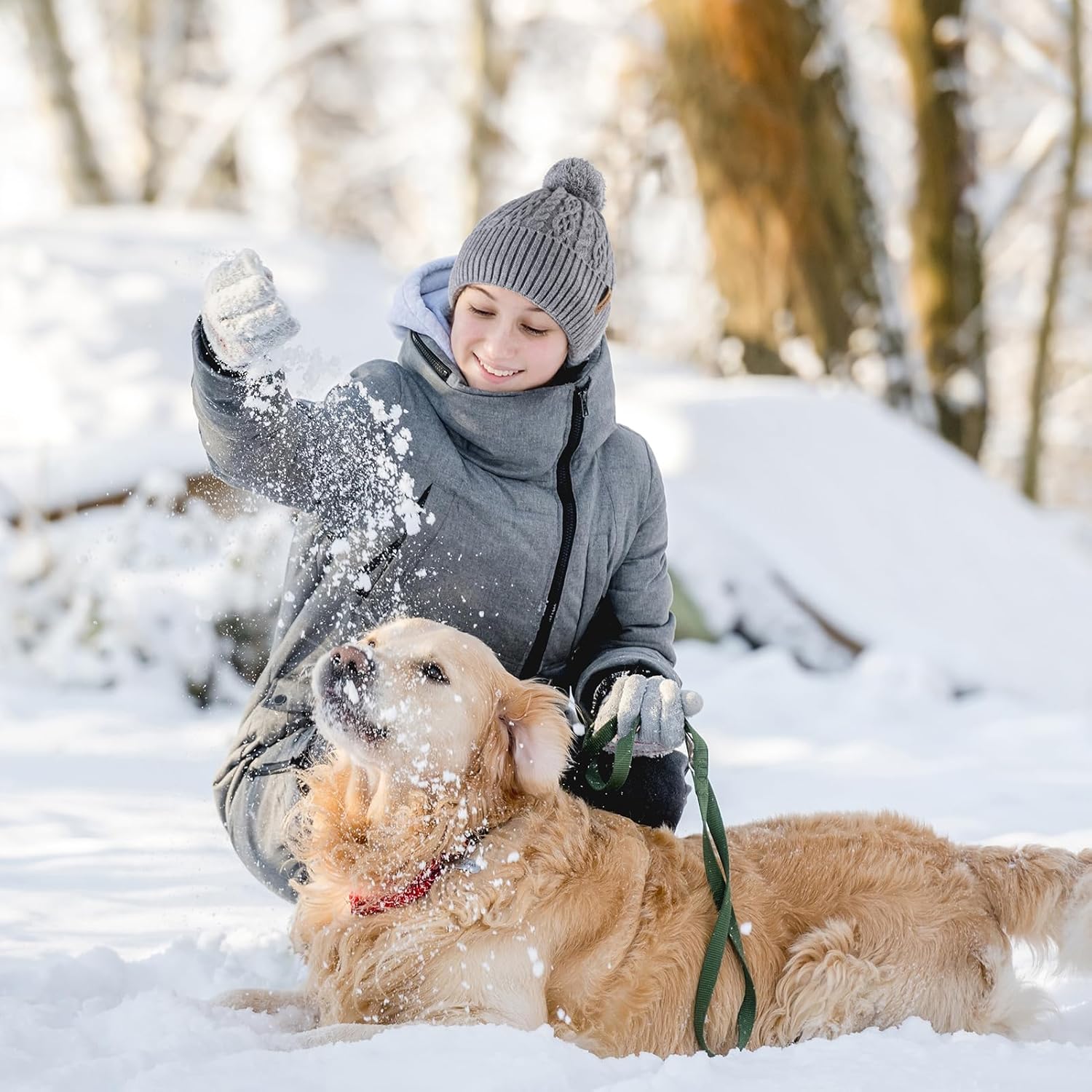 Ocatoma Winter Beanie for Men Women Soft Warm Knit Cuffed Beanie Fleece Lined Thermal Stocking Cap Outdoor Unisex - Image 6