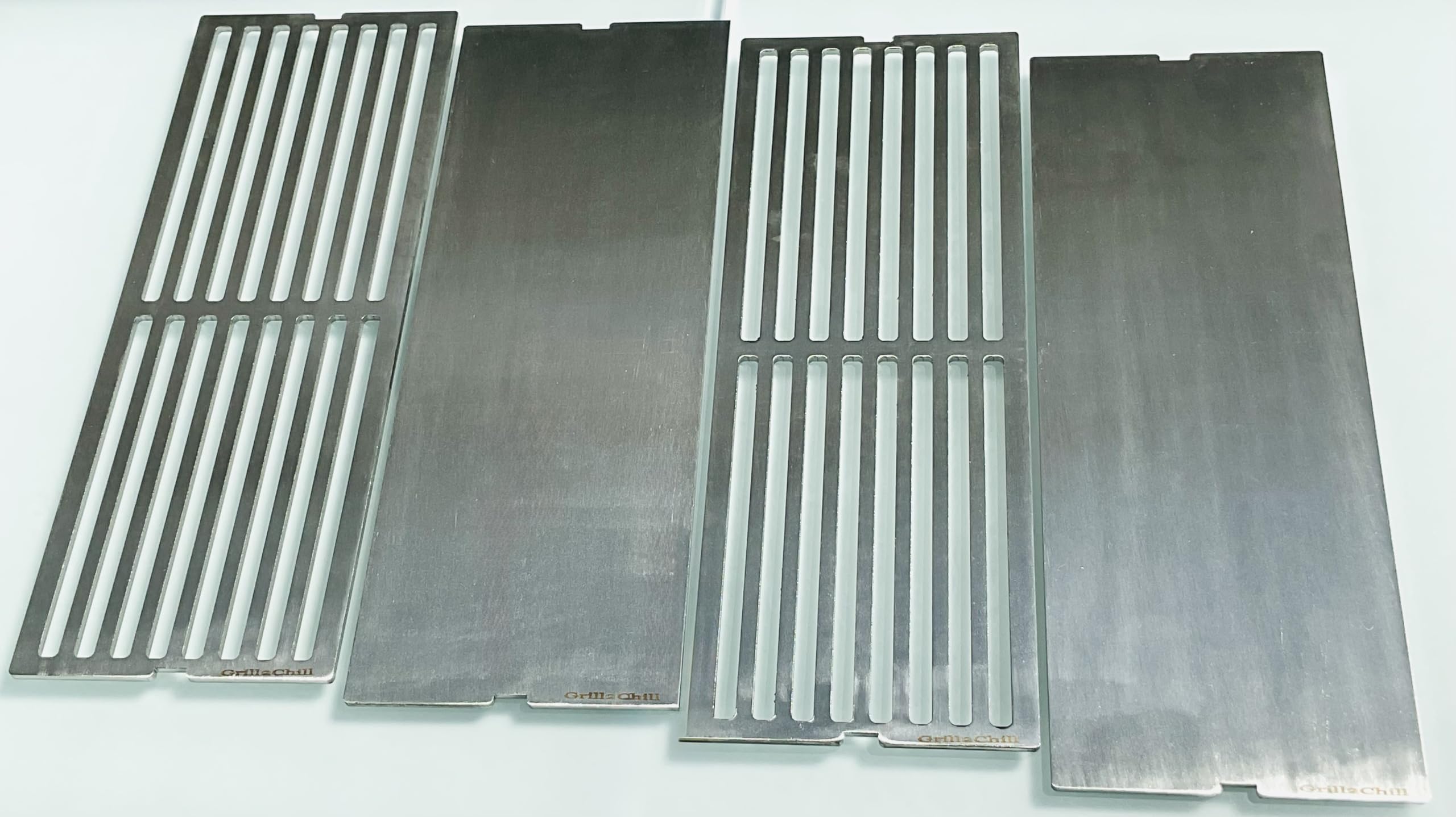 Ruszt do grillowania + Plancha stal szlachetna V2A 1.4301 p. f. Grills OUTDOORCHEF Australia 415 G + 425 G + 455 G + Canberra 4G + LANDMANN Triton seria 3.0 + seria Triton 4.1 / 2 ruszty + 2 planchy