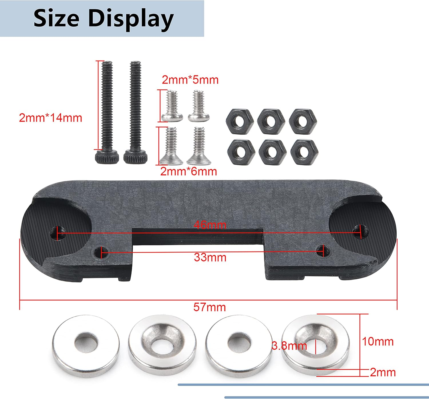 MORLORDY 1 Set RC Invisible Body Shell Mount Body Post Set for 1/24 RC Crawler Car SCX24 Upgrades AXI90081 Deadbolt Accessories