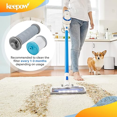 Miniatura 6 de KEEPOW Filtro de repuesto para aspiradora A10 A10 A11 Hero A10A11 Master PURE ONE S11 Series, S12, X (paquete de 4 prefiltros y 2 postfiltros)