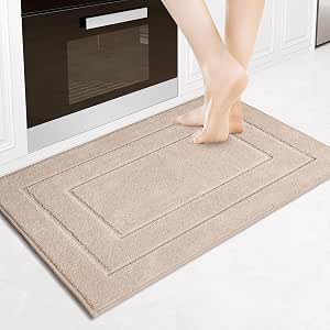 PURRUGS Machine Washable Kitchen Rug, Non-Slip/Skid Kitchen Runner Rug & Floor Mats, Super Absorbent Soft Standing Mats