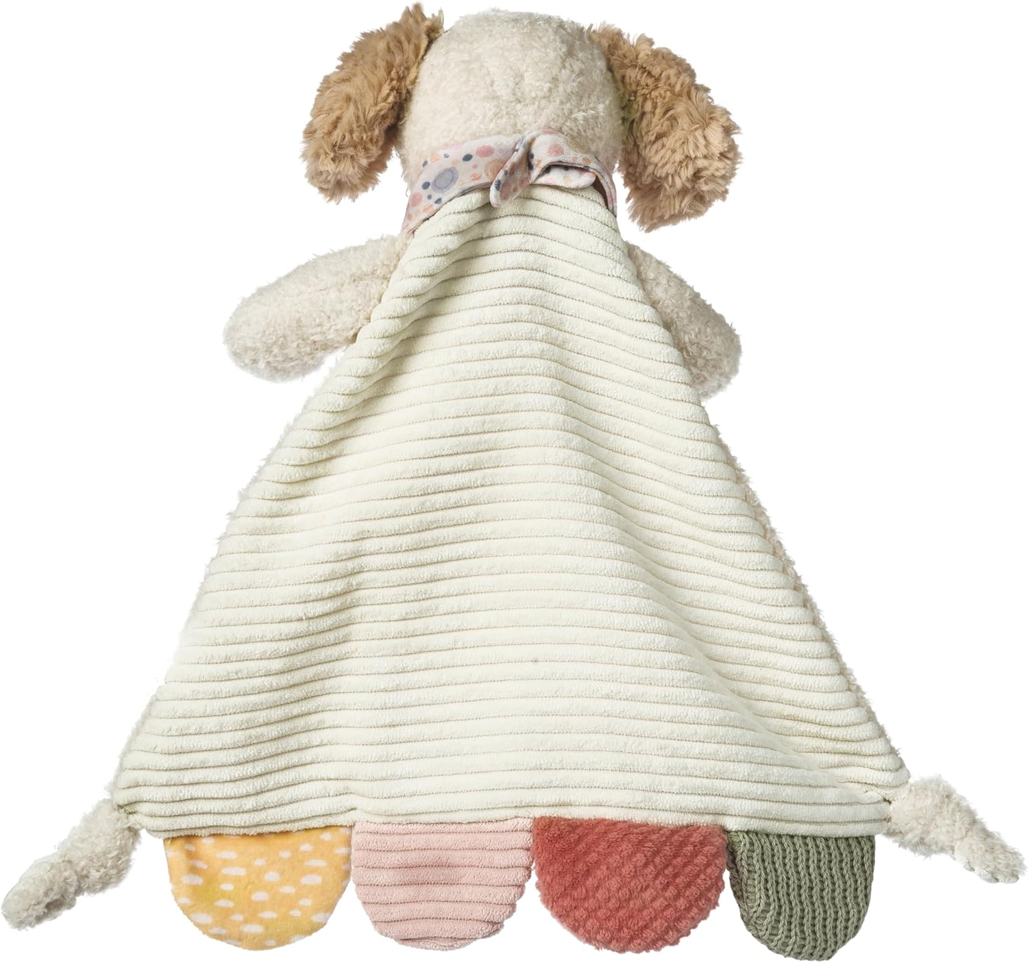 Mary Meyer Lovey Baby & Toddler Stuffed Animal Activity Blanket Plush Soft Snuggle Toy, 12-Inches, Tan Dancing Dachshund