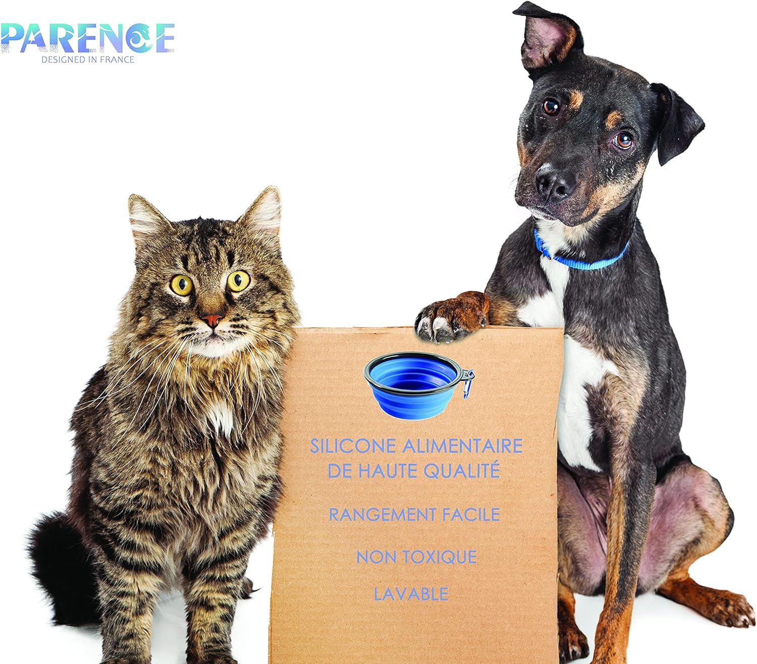 Ciotola Pieghevole Per Cani E Gatti | In Silicone Alimentare | Da Viaggio | Leggera E Igienica - Foto 12