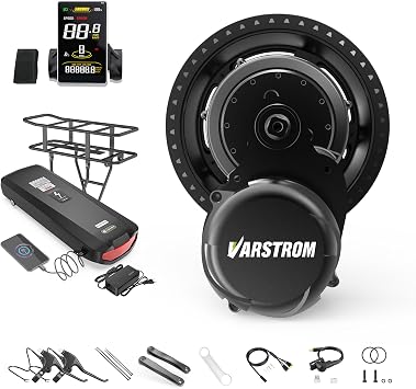 Z8 48V 750W Mid Drive Kit with SWM58 Display and Ebike Battery