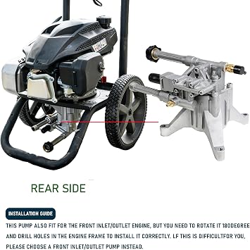 Hourleey 7/8 Shaft Vertical Pressure Washer Pump, 3000PSI 2.5GPM, Replacement Washer Pump, Compatible with Brute, Craftsman, Homelite