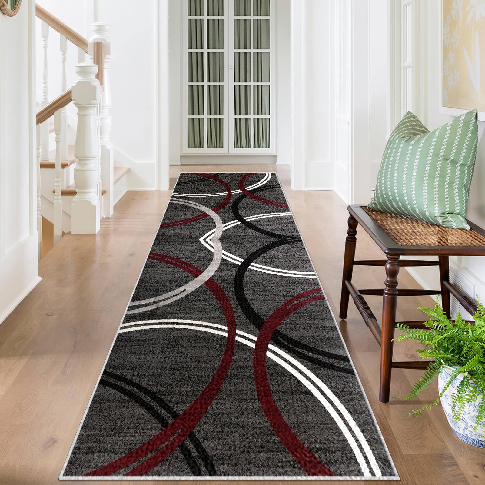 Dywan do długiego korytarza 70 x 150 cm antypoślizgowy dywanik kuchenny Chłonny chodnik wejściowy dywan do przedpokoju, dywanik kuchenny, dywanik do przedpokoju, kuchni, salonu, sypialni