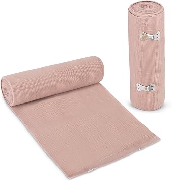 Ever Ready First Aid 6" Elastic Bandage with Clips - Box of 10