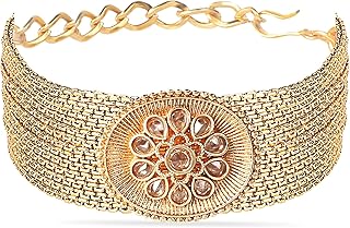Gold-Color-Gold-Plated-Brass-Bracelets-For-Women-Flawless-Pear-Cubic-Zirconia-Studded-with-Brass-Bra