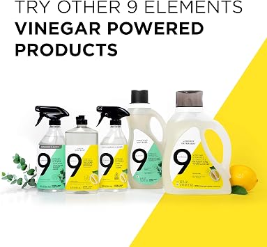 9 Elements Liquid Laundry Detergent, Eucalyptus Scent, 46 Oz, 46 Fl Oz