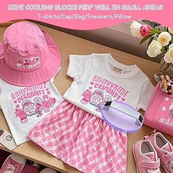 Mini HTV Cooling Block with Handle,Craft Tool for Heat Press,Cooling Fast & Distribute Heat Evenly,Cooler for Sublimation Paper,Heat Transfer Vinyl,DTF Film,Iron on Vinyl,Heat Transfer Paper