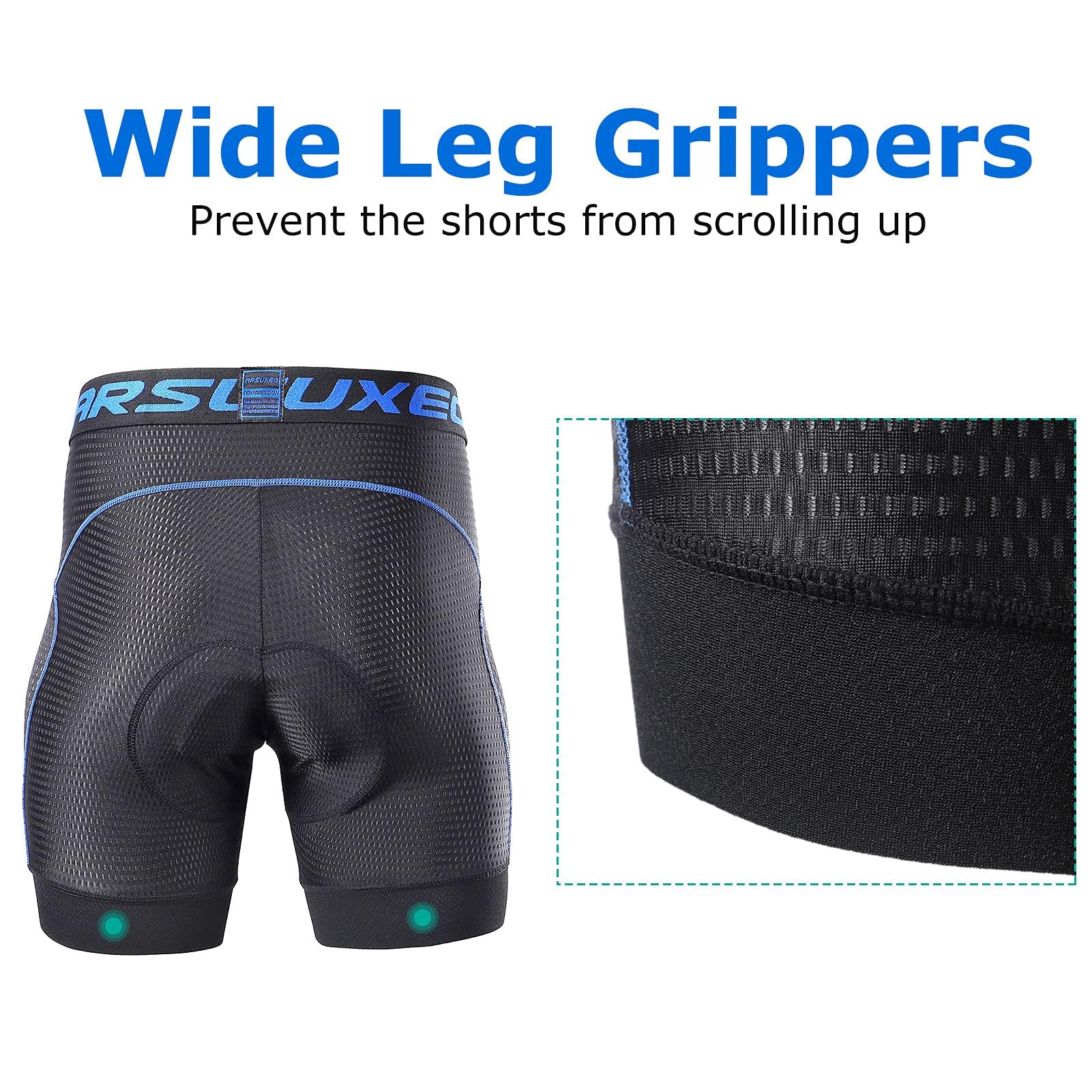 Lixada Pantaloncini da Ciclismo da Uomo Pantaloncini da Bicicletta con Imbottitura per Cuscino